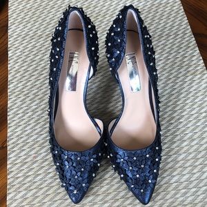 INC jeweled heels